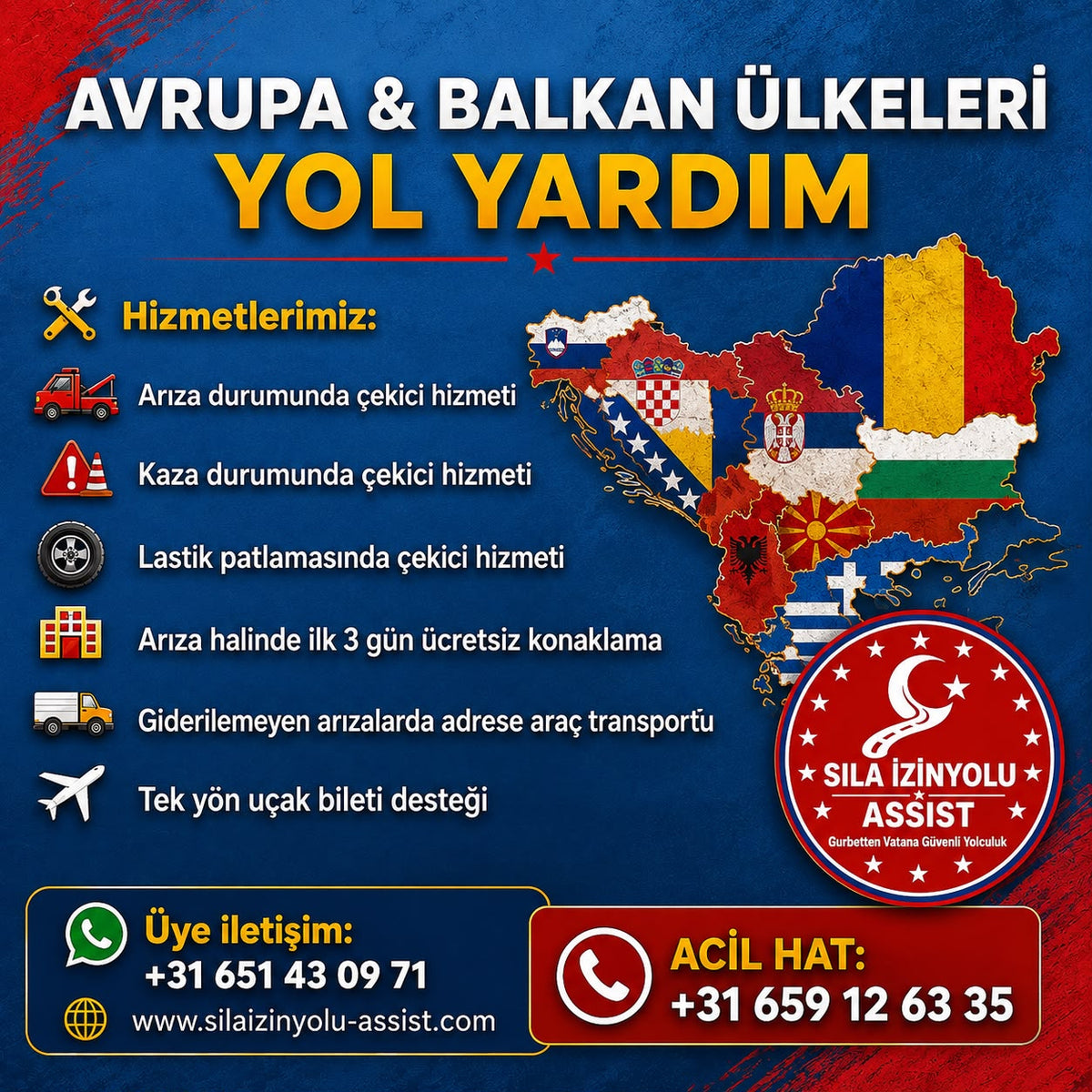 Avrupa & Balkan Ülkeleri Paketi €130