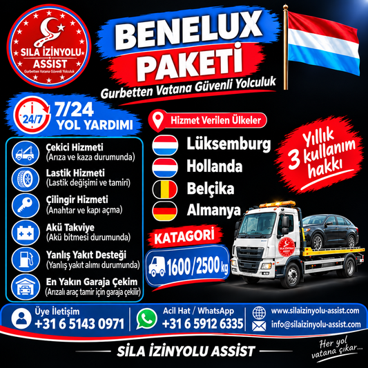 Benelux&Sıla yolu €230,00 Per jaar